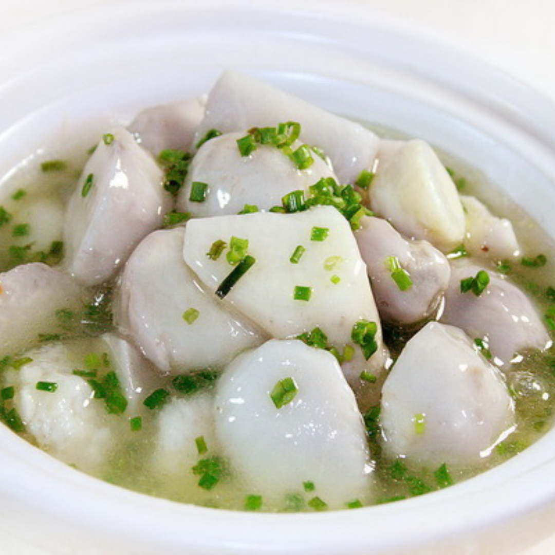 Taro with Scallion Oil
