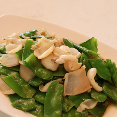 蔬菜炒小鲍鱼