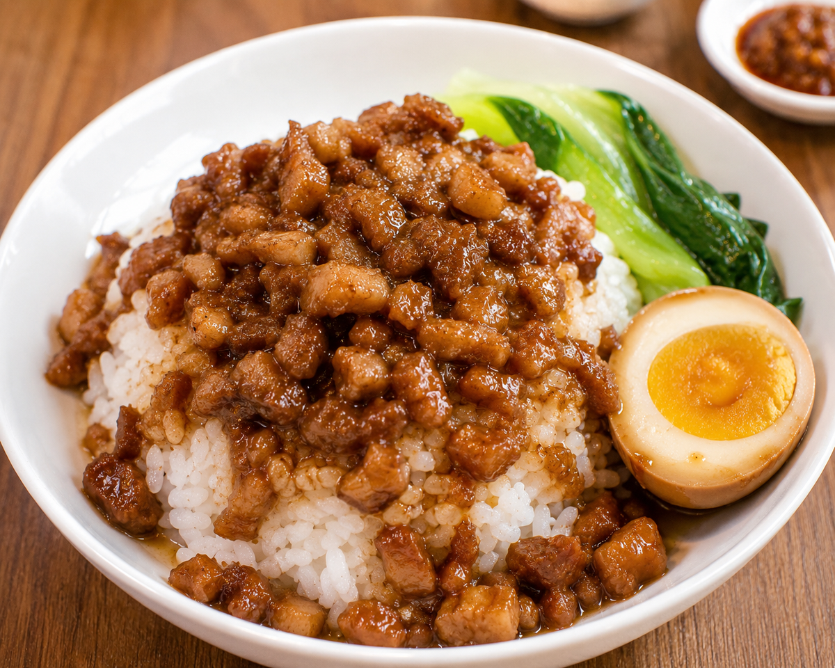 卤肉饭 (Braised Pork Rice)