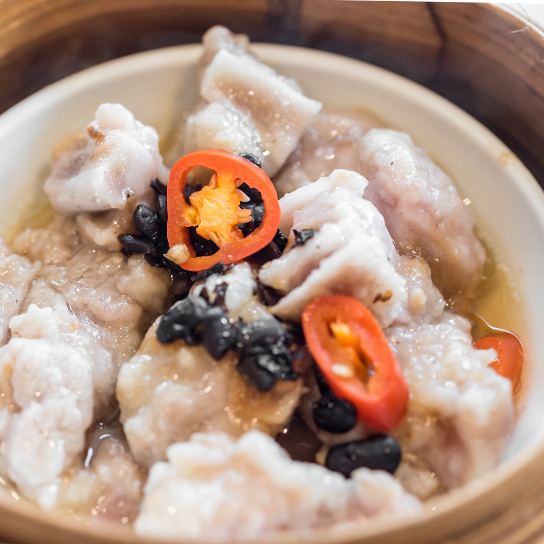 Steamed Pork Ribs w/ Taro in Black Bean Sauce