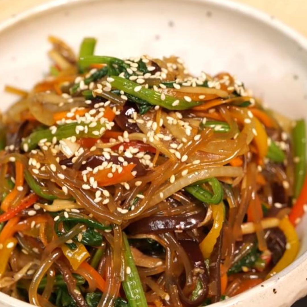 Korean Japchae (Mixed Glass Noodles)