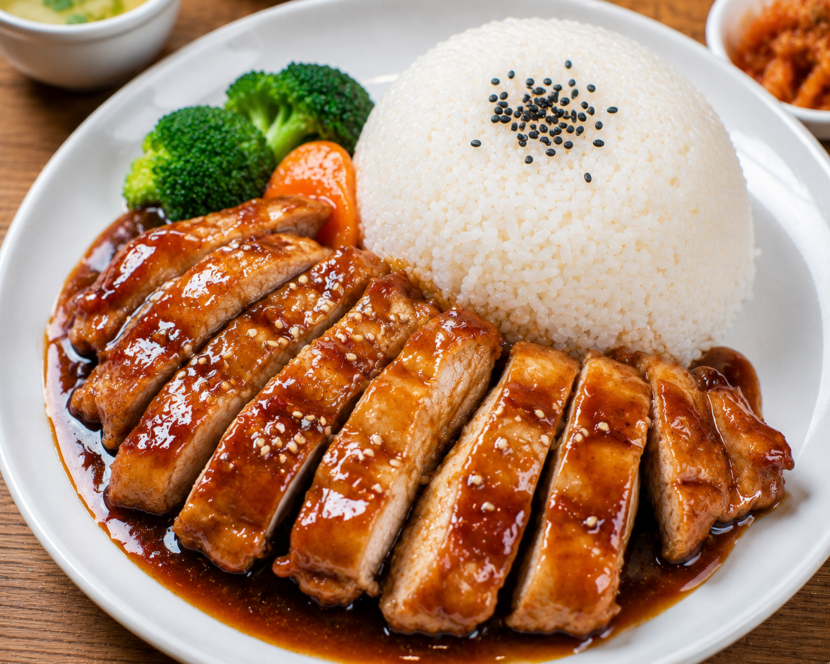 照烧鸡排饭 (Teriyaki Chicken Rice)