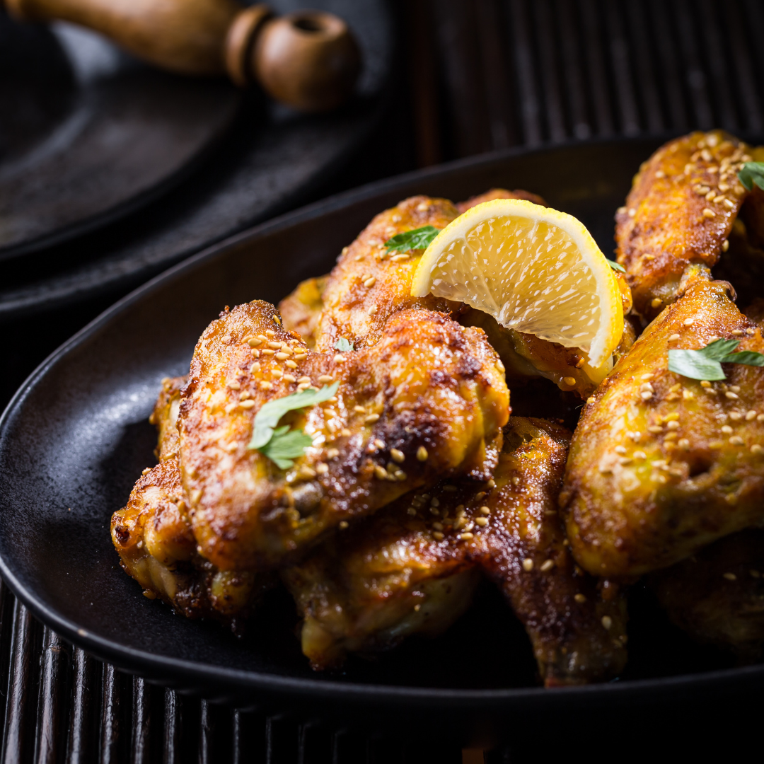 Lemon Garlic Chicken Wings