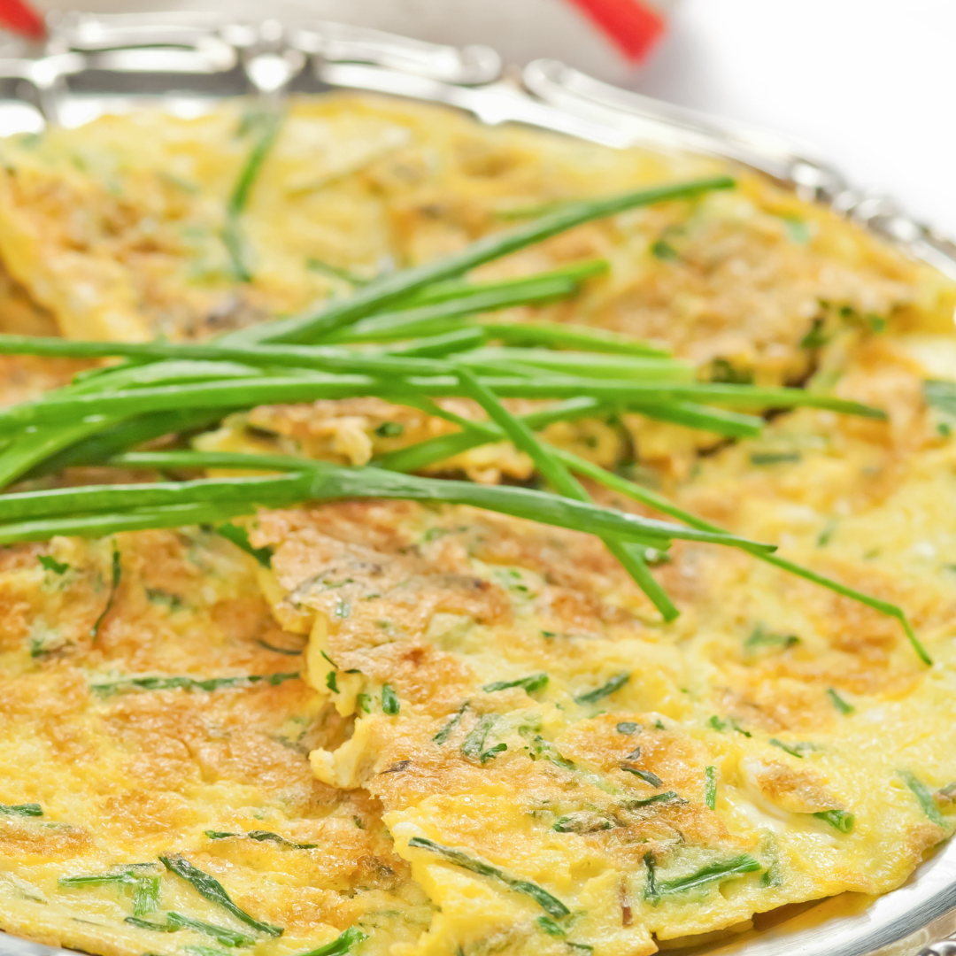 Pan-fried Eggs with Chives