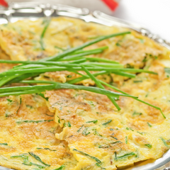 Pan-fried Eggs with Chives