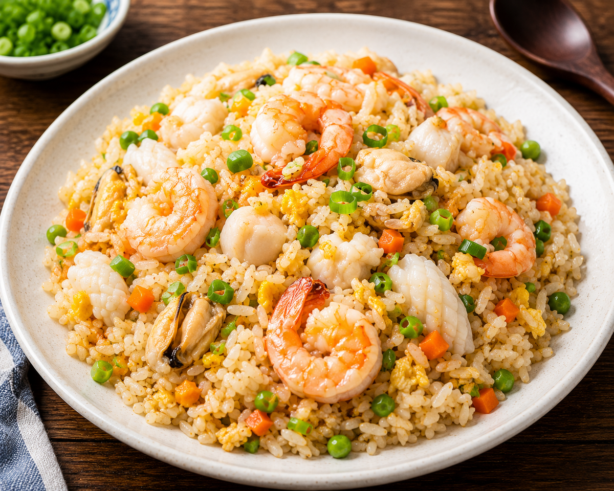 海鲜炒饭 (Seafood Fried Rice)