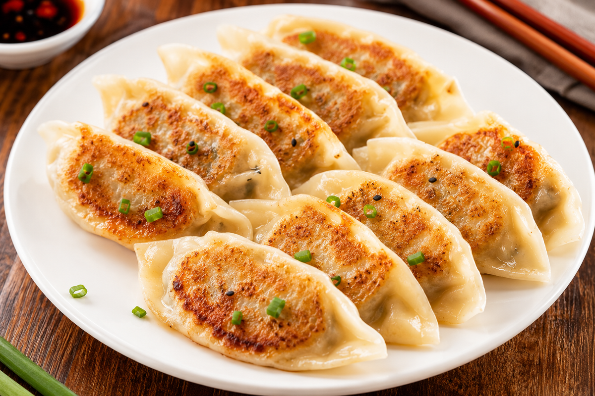 锅贴 (Pan Fried Dumplings)