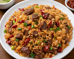 香辣牛肉炒饭 (Spicy Beef Fried Rice)